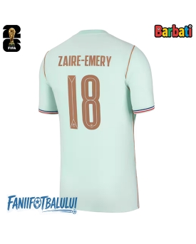 Franța Warren Zaire-Emery #18 Tricou Fotbal Replică Mondial 2026 Barbati Deplasare